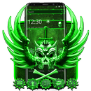 Magical green skull theme APK