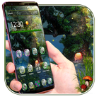 Magical jungle night theme icon