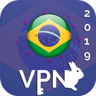 Brazil VPN 2019 - Unlimited Free VPN Proxy Master أيقونة