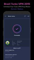 Brazil VPN 2019 - Unlimited Free VPN Proxy Master captura de pantalla 1