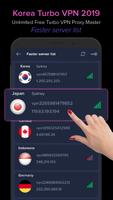 Korea VPN 2019 - Unlimited Free VPN Proxy Master capture d'écran 2