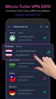 Macau VPN 2019 - Unlimited Free VPN Proxy Master captura de pantalla 2