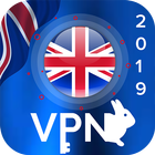 UK VPN 2019 - Unlimited Free VPN Proxy Master أيقونة