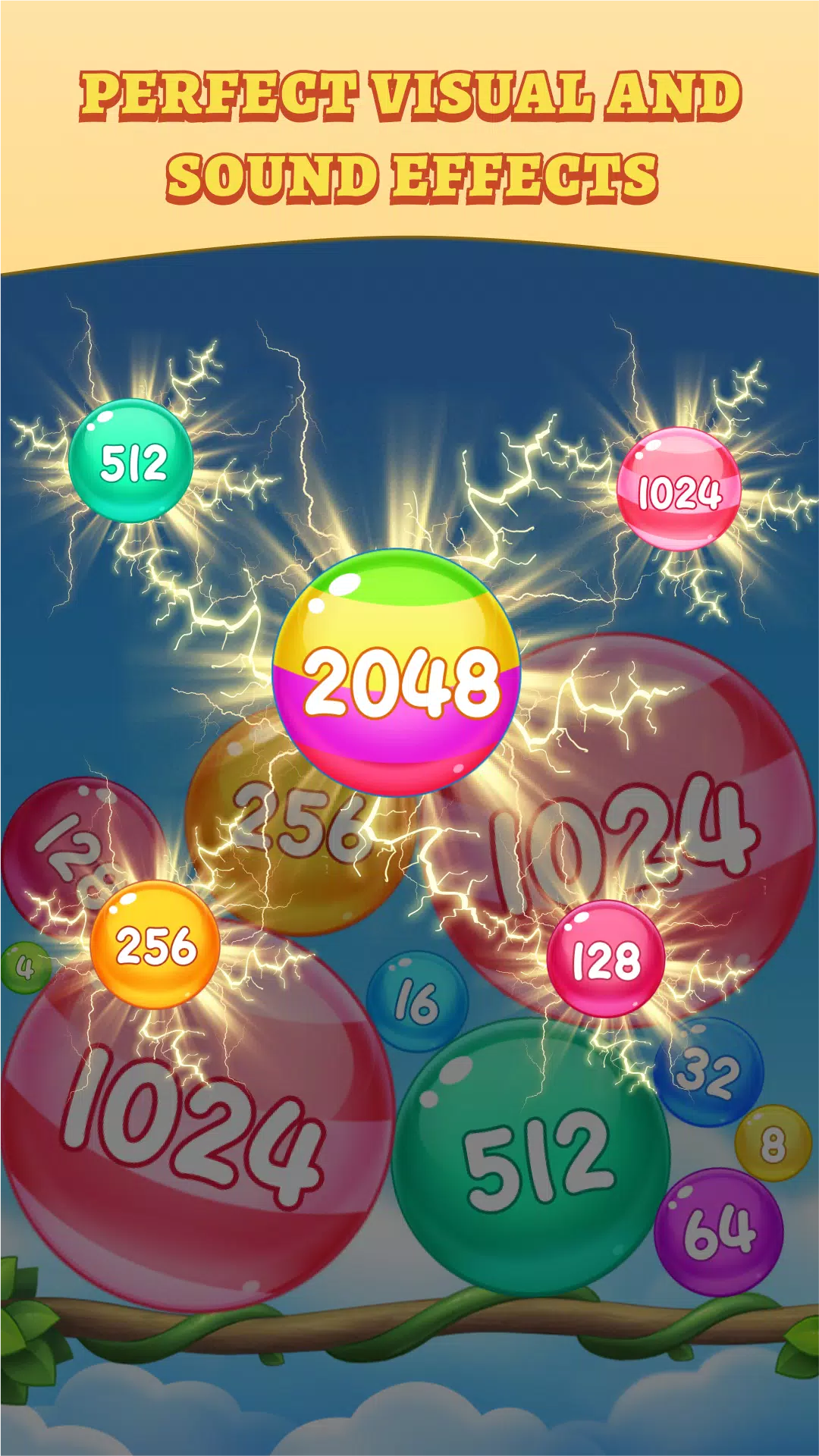 Crazy Ball 2048 - Gameplay Walkthrough 