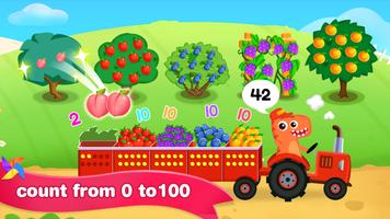 Dino Kids Numbers Count To 100 Math Games for Kids الملصق
