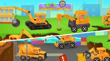 Kids Construction Trucks Drive Games الملصق