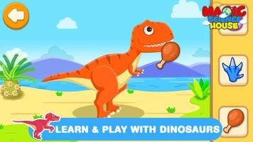Dinosaur Games Car Drive Dino for Kids & Toddlers plakat