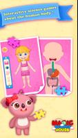 Kids Learn Human Body Girls Poster