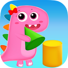 Dino Game 3D Shapes Blocks for أيقونة