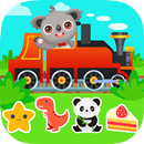 Kids Train Game: Design Drive Puzzles Coloring APK