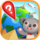 ikon Preschool Geography Countries Kids Learn World Map