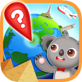 Preschool Geography Countries Kids Learn World Map أيقونة