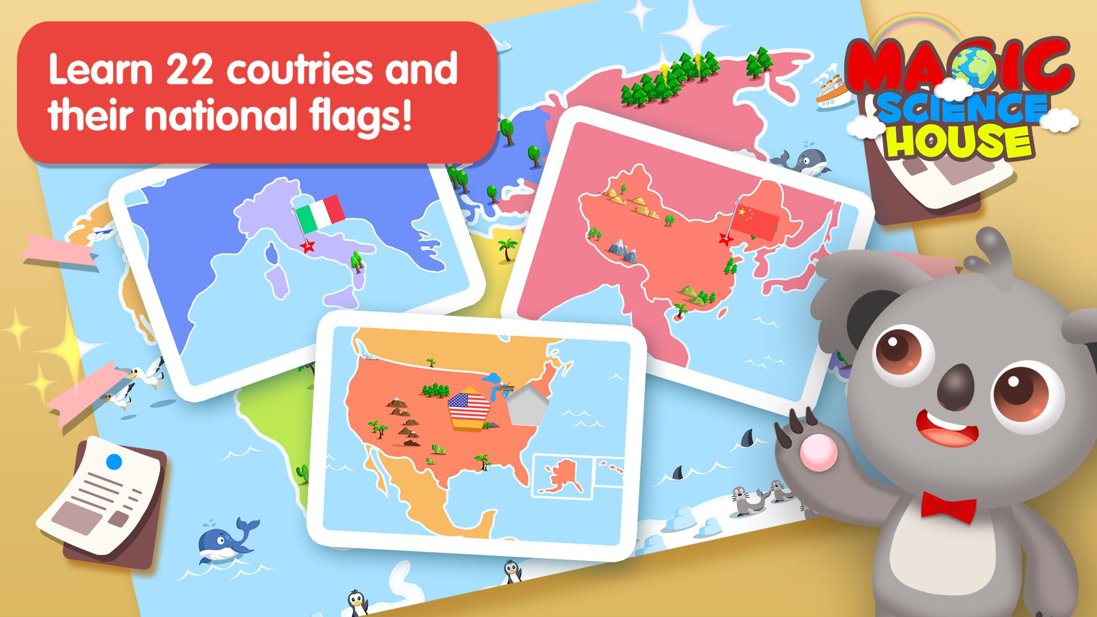 Preschool Geography Countries Kids Learn World Map For Android - world of magic roblox world map