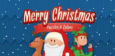 圣诞 - 拼图和色彩为孩子