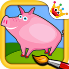 ikon Farm Animals Puzzles Games 2+