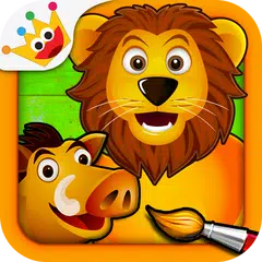 Savanna - Puzzles and Coloring Icon