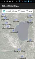 Tahoe Snow Map Affiche