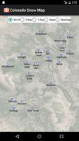 Colorado Snow Map 海报