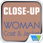 Close-Up Woman Coat & Jacket آئیکن