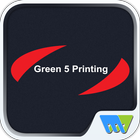 Green 5 Printing biểu tượng