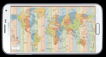 World Map Time Zone capture d'écran 1