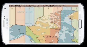 World Map Time Zone capture d'écran 2