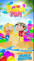 пузырь шутер: Пляжная поп-игра постер