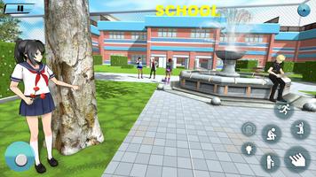 Anime High School Simulator 3D capture d'écran 1