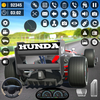 High Speed Formula Car Racing Zeichen