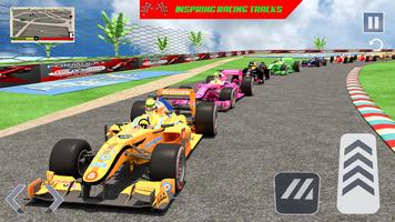 High Speed Formula Car Racing Plakat