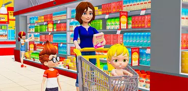 Virtuelle Mutter-Familien-Sim