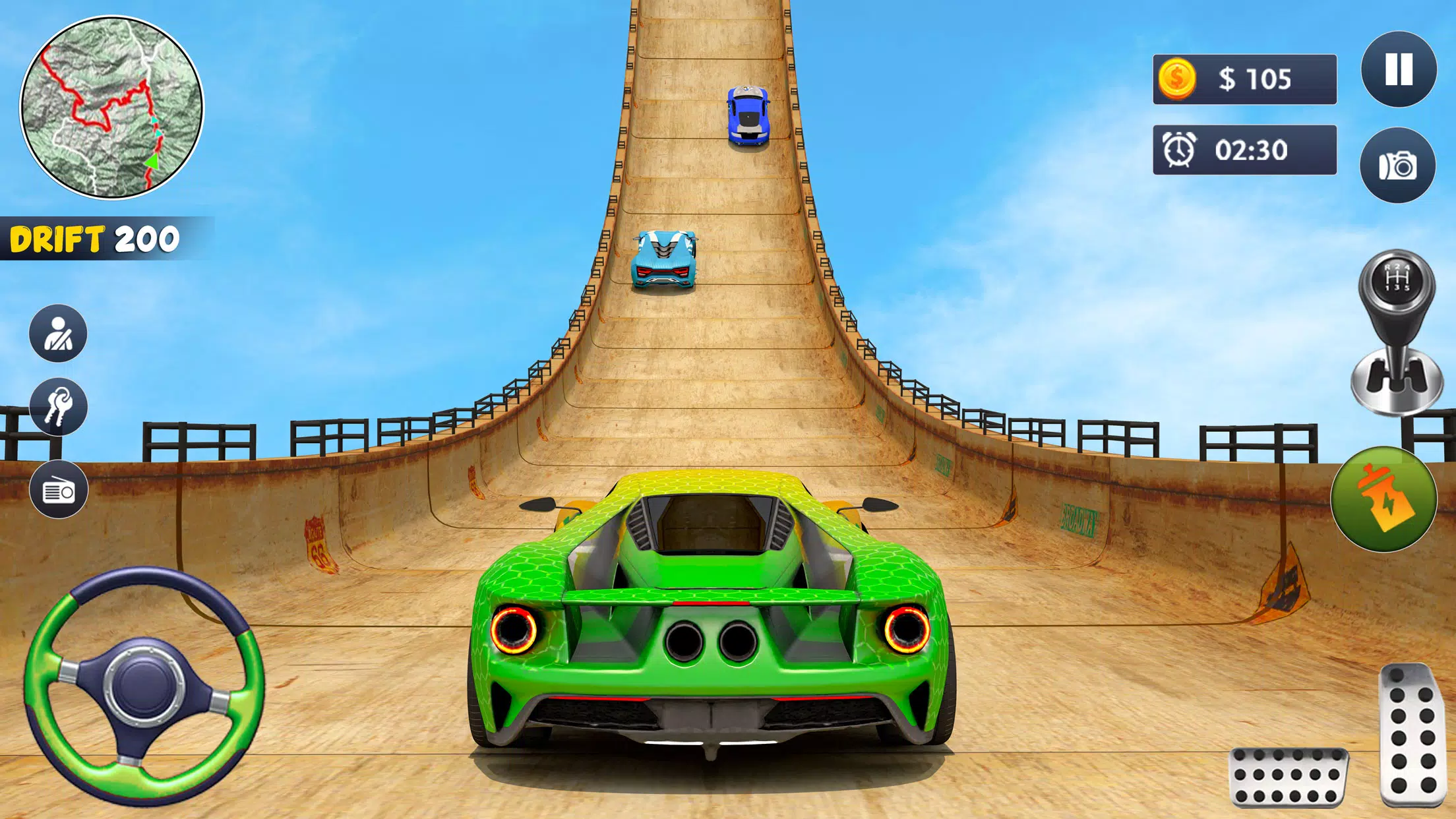 Ramp Jumping - On Sports Cars