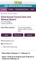 Official Tucson Gem Show Guide captura de pantalla 1