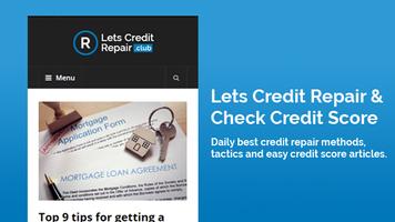 Credit Repair & Check Credit Score APP Affiche