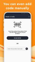 Made in India: Barcode scanner for Product origin Ekran Görüntüsü 1