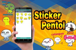 Funny Emoji Pentol Sticker - WAStickerApps スクリーンショット 1