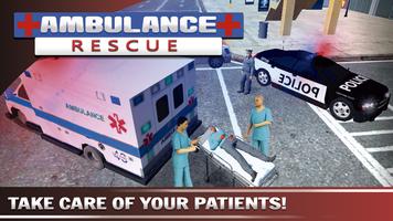 Ambulance Rescue Driving - Simulator پوسٹر