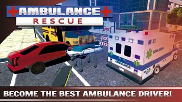 Ambulance Rescue Driving - Simulator ภาพหน้าจอ 1