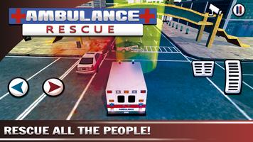 Ambulance Rescue Driving - Simulator اسکرین شاٹ 2