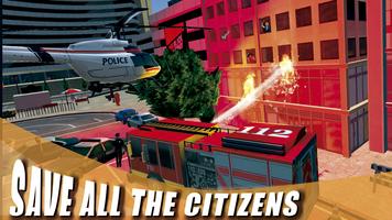 Poster Fire Truck - Firefighter Simulator