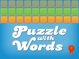 Puzzle mit Worten Plakat