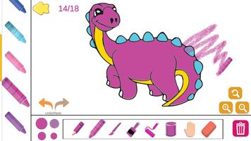 coloring dinosaur park pages poster