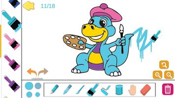 coloring dinosaur park pages screenshot 2