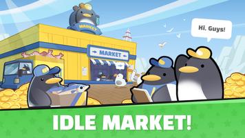 Idle Penguin Market Affiche