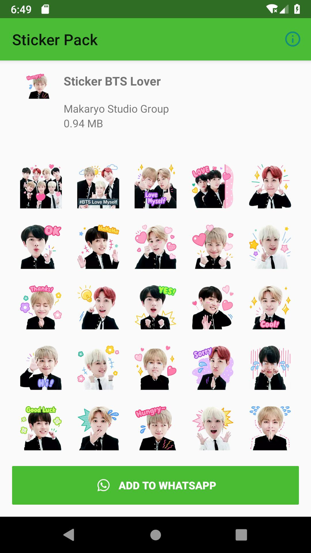 New Wastickerapps V Bts Kpop Sticker Pack 2019 For Android Apk