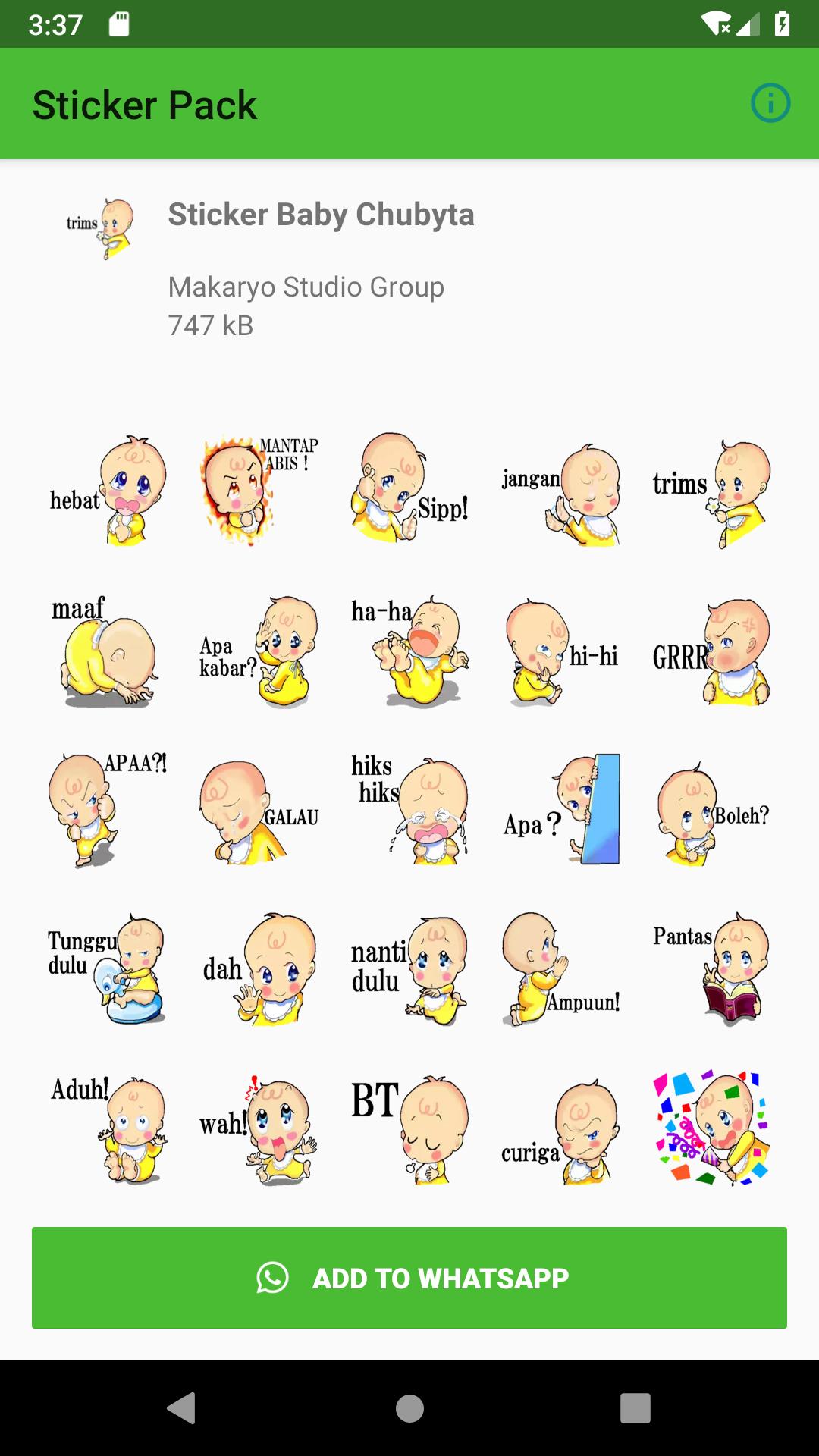 New Cute Baby Sticker For Whatsapp Wastickerapps For Android Apk