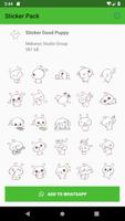 Amazing Cute Puppy Stickers WAStickerApps New 2019 capture d'écran 1