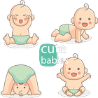 Best Funny Babies Sticker Pack  WASticker New 2019 icône