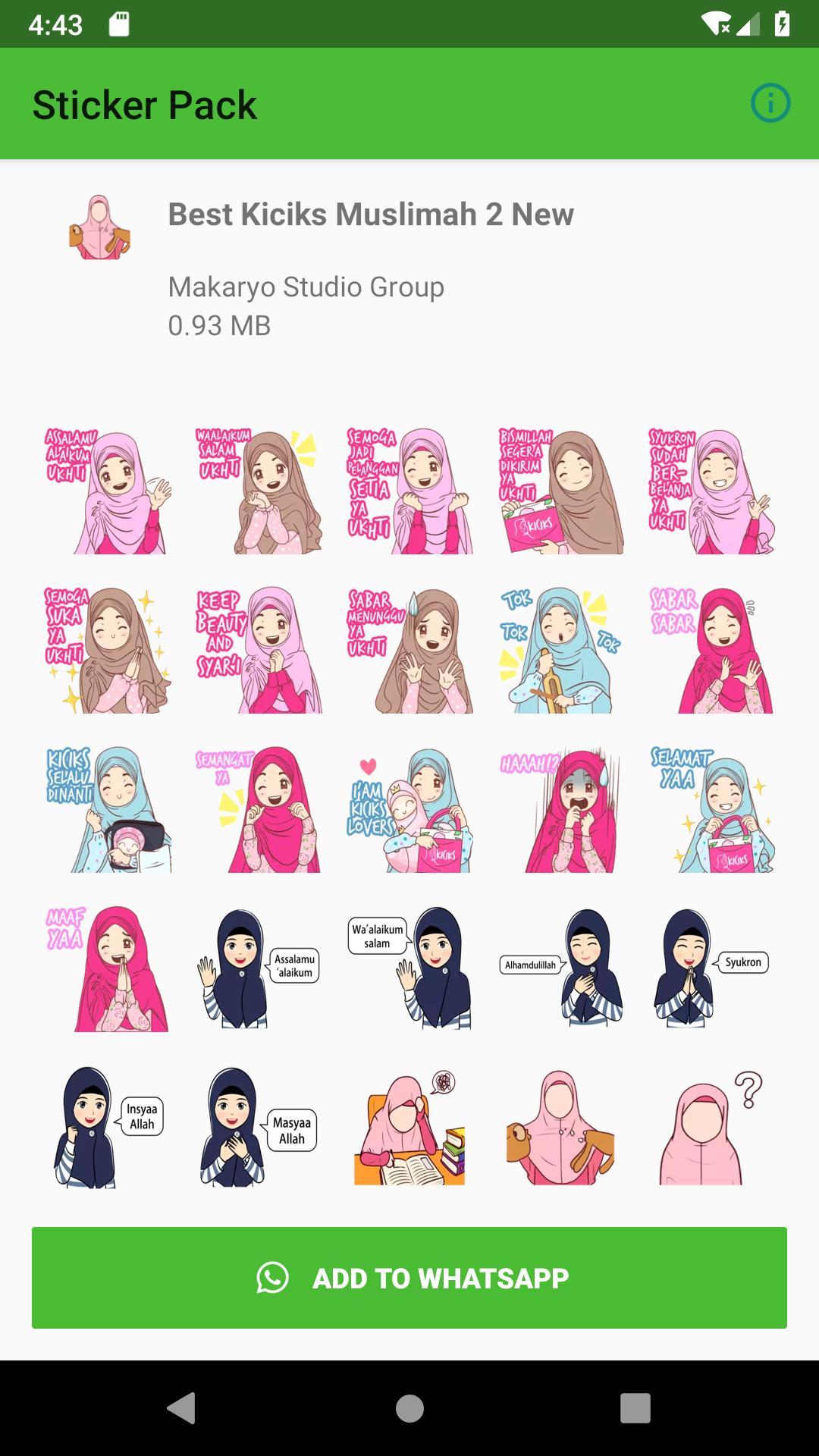 Baru Sticker Muslimah Cantik Wastickerapps 2019 For Android Apk