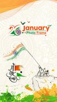 26th January Photo Frame: Republic Day Photo Frame الملصق